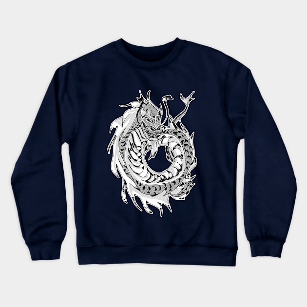 Chinese Dragon Crewneck Sweatshirt by Lola1b